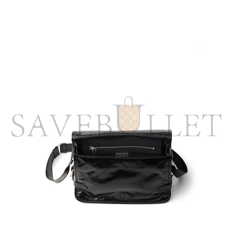 Pra*a LEATHER SHOULDER BAG 2VD073 (30*20*11cm)